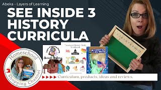 LAYERS OF LEARNING Ancient History, ABEKA American History Homeschool Curriculum Review Flip Through