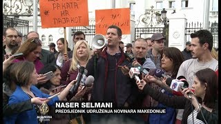 Protesti nakon prijetnji predsjedniku Udruženja novinara Makedonije