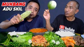 MUKBANG LALAPAN MENTAH SAMBEL TERASI(SAMBELNYA GAK ADA AHLAK)