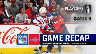 Gm 3: Rangers @ Capitals 4/26 | NHL Highlights | 2024 Stanley Cup Playoffs
