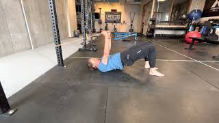 Anchored Single Leg Glute Bridge