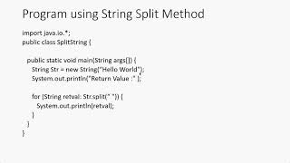 Java String Split