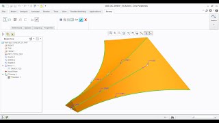 Creo Parametric Tutorial Video | Variable Section Sweep |