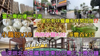 【惠州市惠東】富力灣收樓一天遊 屋苑有咩餐廳和休閑設施？小籠包¥10 淨雲吞¥15 肉絲炒麵¥20 海邊木棧道睇打卡日落美景 由深圳北搭高鐵到惠東站只需三十幾分鐘