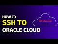 How to connect to oracle cloud instance via SSH on windows