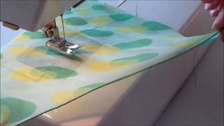 How to Hem Chiffon with Sewing Machine.  Tips for Sewing Chiffon Fabric