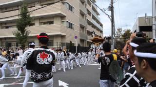 2014堺市だんじり祭り　西組やりまわし（津久野、八田荘交流会）平成26年10月3日