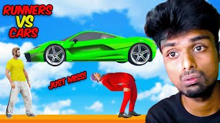 Runners Vs Cars with BOOST🤯 | GTA 5 Funny Moments🤣 - ROCKY Tamil Gaming