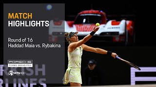 Porsche Tennis Grand Prix | 04/20/2023 | Match Highlights | Haddad Maia vs. Rybakina
