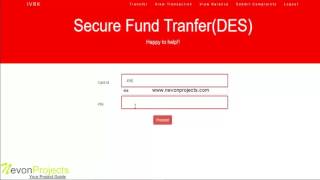 Secure Electronic Fund Transfer Over Internet Using DES PHP