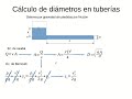 Cálculo de diámetro de una tubería para un sistema por gravedad sin pérdidas por fricción