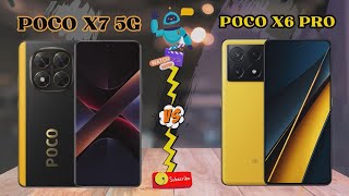 POCO X7 5G VS POCO X6 PRO  Spesification \u0026 Comparison #pocox7   #pocox6pro