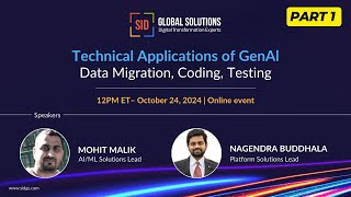 GEN AI Webinar - Data Migration, Development and Integration - Part 1