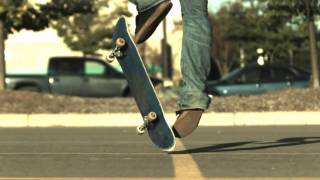 Skateology: Pressure flip (1000 fps slow motion)