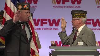 2022-2023 VFW National Commander Tim Borland Placement of Cap and Badge and Oath