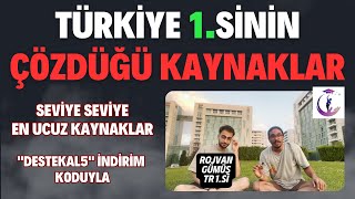 TÜRKİYE 1. SİNİN ÇÖZDÜĞÜ KAYNAKLAR | Seviye Seviye Ucuz Kaynak Önerileri #yks #yks2024 #tyt