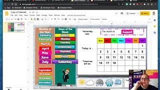 Google Slide- Calendar Tutorial