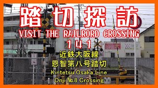 踏切探訪141　近鉄大阪線 恩智第八号踏切　kintetsu Osaka Line/Onji №8 Crossing