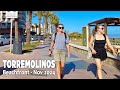 Torremolinos Spain Beachfront Walking Tour Malaga November 2024 [4K]