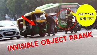 Invisible Object Prank On Delhi Traffic Light hilarious reaction by people Prank In India