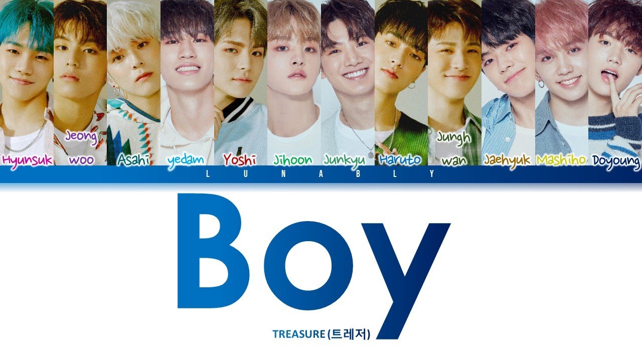 TREASURE 'BOY' Lyrics (트레저 BOY 가사) [Han/Rom/Ina] Lirik Terjemahan ...