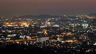 4Kタイムラプス〜京都の夜景 伏見区・八幡市方面