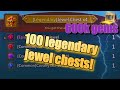 Lords Mobile - Spending 600k Gems to buy 100 legendary jewel chest!!