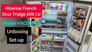 Hisense French Door Fridge HRCD609S 2022 Model Unboxing Performance Review