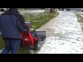 kersten k 820 pro with snow blade in action