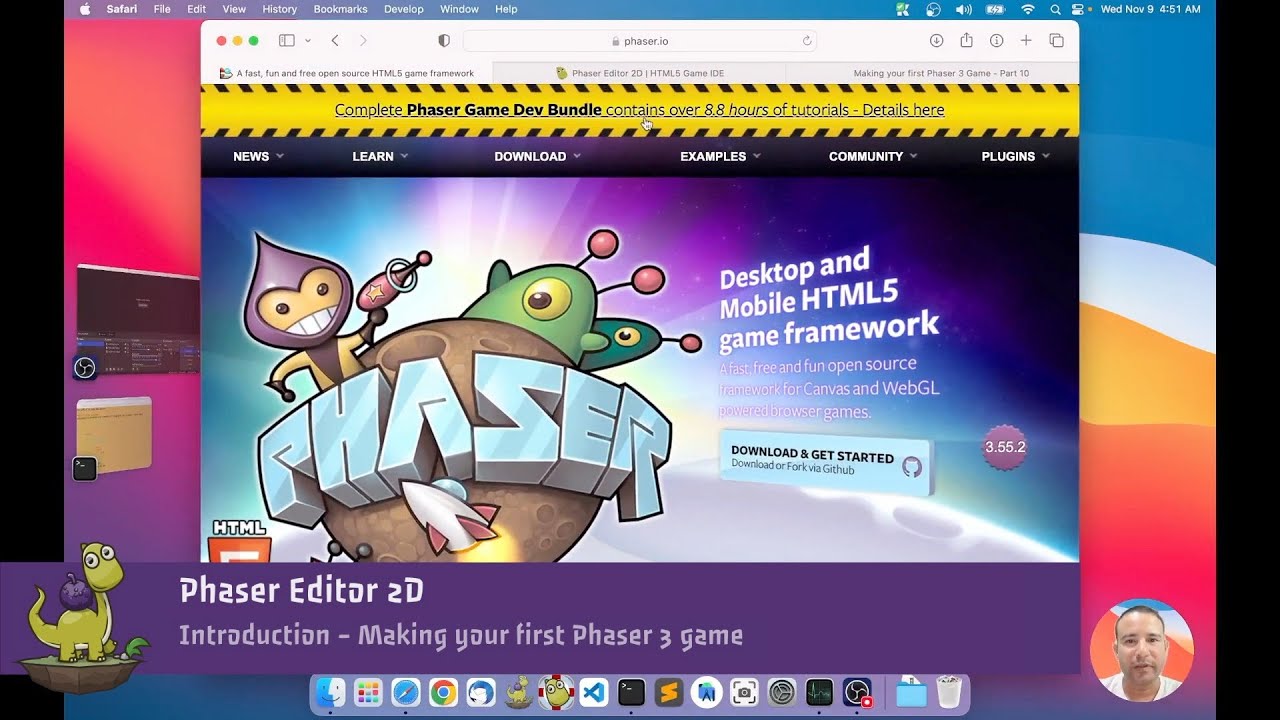 V3 2022 Part 1 Introduction Making Your First Phaser Game Youtube