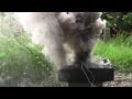 TV cathode ray tube explodes