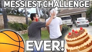 MESSIEST CHALLENGE EVER!! (Basketball challenge)