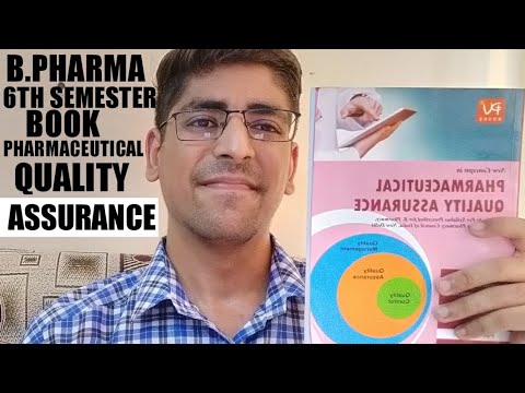 B.pharma 6th Semester Pharmaceutical Quality Assurance Book - YouTube