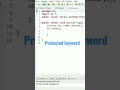protected keyword in java