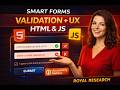 Forms That Actually Work: HTML & JavaScript Validation, UX, and Accessibility Explained