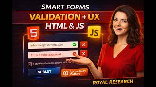 Forms That Actually Work: HTML & JavaScript Validation, UX, and Accessibility Explained