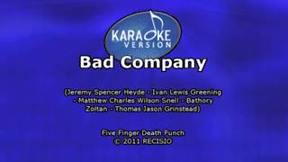 Karaoke - Five Finger Death Punch - Bad Company