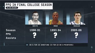 The NBA Countdown crew’s final college season stats are different 🤣