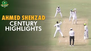 Ahmed Shehzad Century Highlights | Lahore Whites vs Rawalpindi Region | #QeAT 2023/24 | PCB