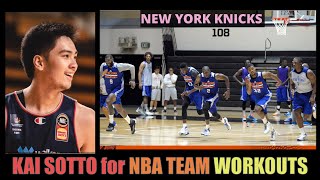 Kai Sotto for NBA Teams Workouts , New York Knicks  Ongoing! Chicago Bulls In the List