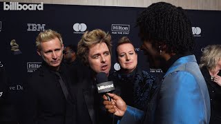 Green Day On Fan Reaction To Latest 'Saviors' Album & More | Clive Davis Pre-Grammy Gala 2024
