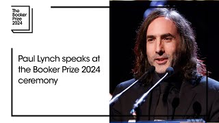 Paul Lynch speaks at the Booker Prize 2024 ceremony | The Booker Prize