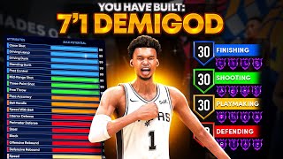 THIS 7'1 DEMIGOD CENTER BUILD IS DOMINATING NBA 2K24! OVERPOWERED BUILD! Best Build 2k24