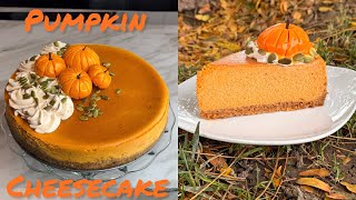 PUMPKIN CHEESECAKE 🥧  Pie de Calabaza y Queso  SÚPER RICO!!  🥮