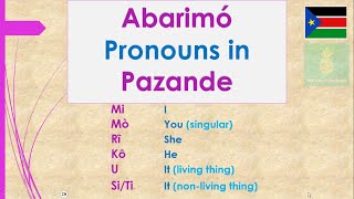 Abarimó Pronouns in Pazande