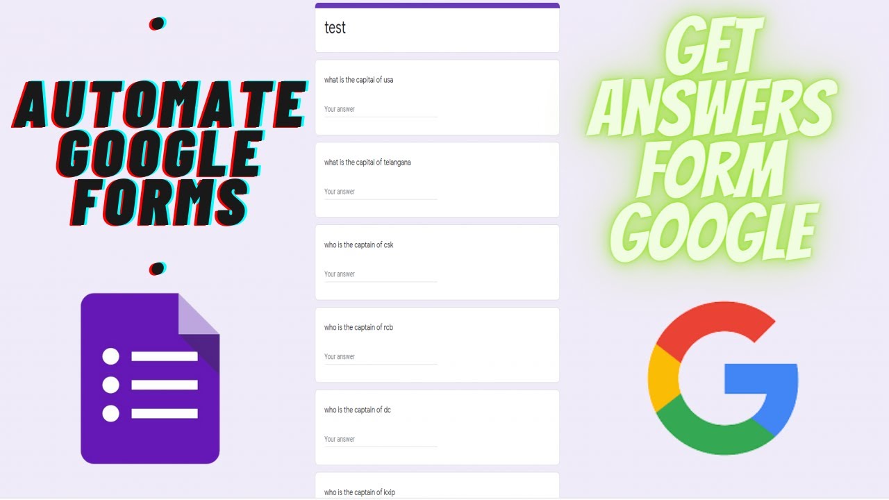 Automate Google Forms And Get The Answers From Google With Auto ...