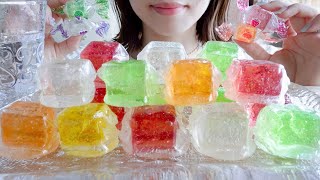 【咀嚼音】話題のフルーツゼリーでキャンディジュエルを作って食べる【ASMR/EATINGSOUNDS】