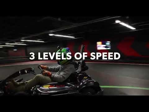 R1 Indoor Karting! MULTI-LEVEL TRACK!