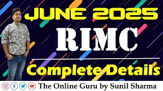 RIMC June 2025 I Fees, Seat, Syllabus, Online Class Details The Online Guru Sunil Sharma 7737653468