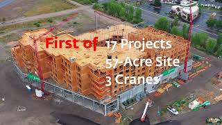 Potain self-erecting cranes fast-track Utah commercial framing project